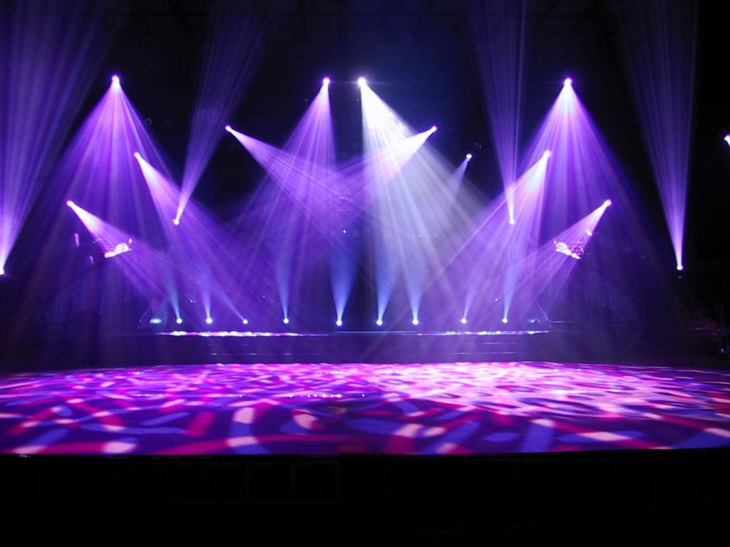 Stage with light